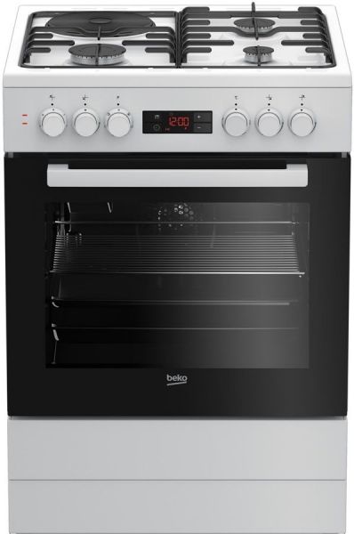 Комбинированная плита BEKO FSE63320DW белый/черный