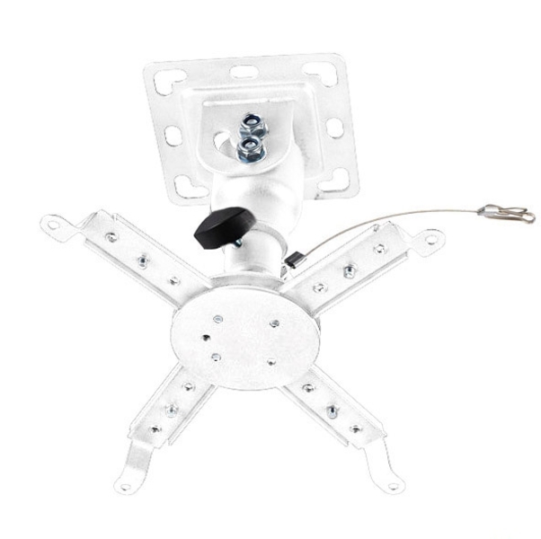 Кронштейн для проектора Kromax PROJECTOR-10 WHITE (Потолочный кронштейн для проекторов с удобной регулировкой наклона и поворота. Расстояние от потолка до 155 мм.)