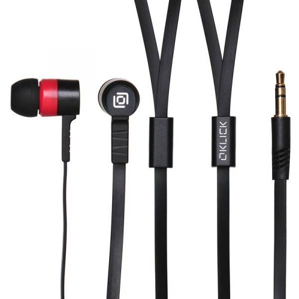 Наушники Oklick HP-S-220 проводные наушники, красный